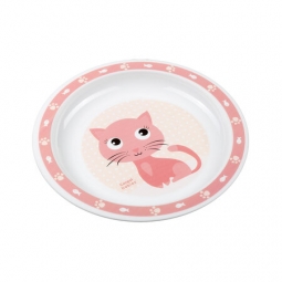 CANPOL 4/411 Talerzyk plastikowy Animals różowy