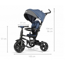 MILLY MALLY 4537 Qplay Rowerek trójkołowy Rito Star Blue