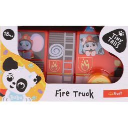 TREFL 61786 Zabawka drewniana Magnetic vehicle - Fire truck Tiny