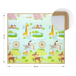 MILLY MALLY Mata piankowa składana Play Savanna