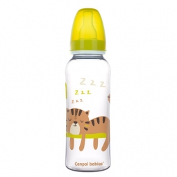 CANPOL 59/200 Butelka wąska 250 ml PP Africa żółta
