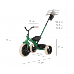 MILLY MALLY Qplay Rowerek trójkołowy Elite Pro Green