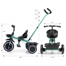 MILLY MALLY 6193 Rowerek trójkołowy Axel dark green