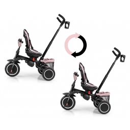 MILLY MALLY 6191 Rowerek trójkołowy Stanley Rubber New Pink