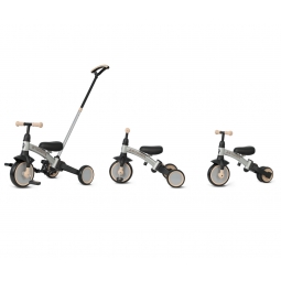 MILLY MALLY 6280 Rowerek trójkołowy Stager 3w1 silver