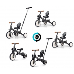 MILLY MALLY 6265 Rowerek 5w1 OPTIMUS MAX dark grey
