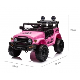 MILLY MALLY 6234 Pojazd na akumulator Toyota FJ Cruiser pink