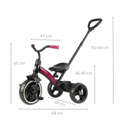 MILLY MALLY 5693 Qplay Rowerek trójkołowy Elite Plus rose
