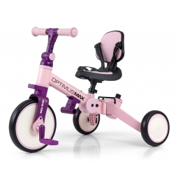 MILLY MALLY 6267 Rowerek 5w1 OPTIMUS MAX pink