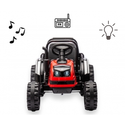 MILLY MALLY 5741 Pojazd na akumulator Traktor z przyczepą Farmer Red