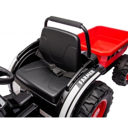 MILLY MALLY 5741 Pojazd na akumulator Traktor z przyczepą Farmer Red