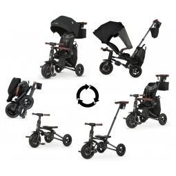 MILLY MALLY 6308 Qplay Rowerek Trójkołowy Nova Deluxe Black