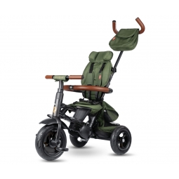 MILLY MALLY 6298 Qplay Rowerek Trójkołowy Rito Deluxe Rubber Olive