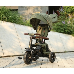 MILLY MALLY 6298 Qplay Rowerek Trójkołowy Rito Deluxe Rubber Olive