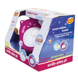 SMILY PLAY SP83111 Lampka-projektor Susełek różowa