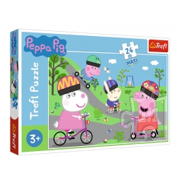 TREFL 14330 Puzzle 24 MAXI Aktywny dzień Świnki Peppy