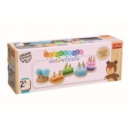 TREFL 61517 Zabawka drewniana - Gąsieniczka sortowniczka