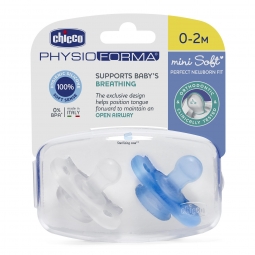 CHICCO 00073221210000 Smoczek uspokajający PH MINI SOFT 0-2  silikon 2 szt