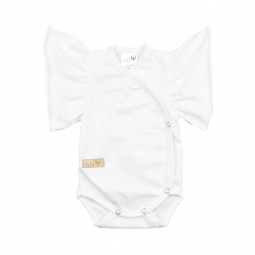 BABY 01374 Body niemowlęce kr rękaw Butterfly Ecru 56/62
