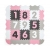 MILLY MALLY 5612 Mata piankowa puzzle Jolly 3x3 Digits - pink grey