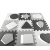 MILLY MALLY 5613  Mata piankowa puzzle 25szt. Jolly 3x3 Shapes - grey