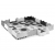 MILLY MALLY 5616 Mata piankowa puzzle 36szt. Jolly 4x4 Shapes - grey
