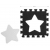 MILLY MALLY 5616 Mata piankowa puzzle 36szt. Jolly 4x4 Shapes - grey
