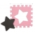 MILLY MALLY 5617 Mata piankowa puzzle Jolly 4x4 Shapes - pink grey