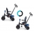 MILLY MALLY 5071 Rowerek trójkołowy Stanley Rubber Navy - Black