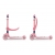 MILLY MALLY 5754 Hulajnoga Scooter FUZZY pink