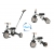 MILLY MALLY 6280 Rowerek trójkołowy Stager 3w1 silver