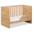 KLUPŚ Łóżeczko AMELIA dąb z barierką 120x60