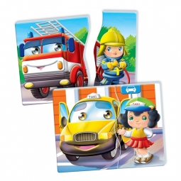POJAZDY I ZAWODY, PUZZLE EDUKACYJNE 60920