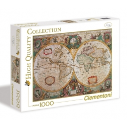 PUZZLE 1000 EL HQ COLLECTION STARA MAPA 31229 CLEMENTONI