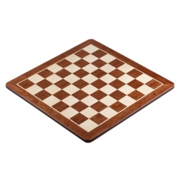 Deska szachowa nr 4 (bez opisu) paduk/klon (intarsja) - okrągłe rogi