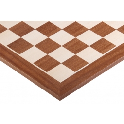 Deska szachowa nr 4+ (bez opisu) mahoń/jawor (intarsja)