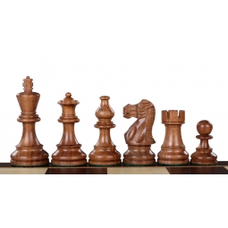 Figury szachowe American Classic Akacja/Bukszpan 3,75 cala
