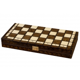 SZACHY POLSKIE DREWNIANE 35 cm