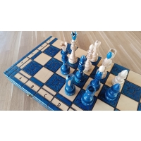 SZACHY INDYJSKIE DUŻE (54cm) kolor niebieski