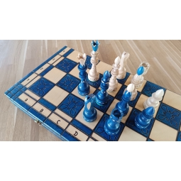 SZACHY INDYJSKIE DUŻE (54cm) kolor niebieski