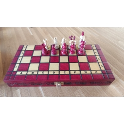 SZACHY PEREŁKA 35 cm - purpurowy