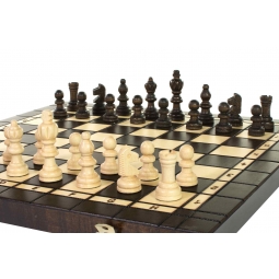 ZESTAW DREWNIANY 3 w 1 (40x40cm) SZACHY + WARCABY + BACKGAMMON