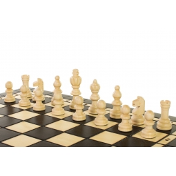 ZESTAW DREWNIANY 3 w 1 (40x40cm) SZACHY + WARCABY + BACKGAMMON