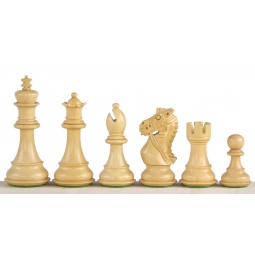 Figury szachowe King's Bridal Hebanizowane 3,75 cala Rzeźbione Drewniane