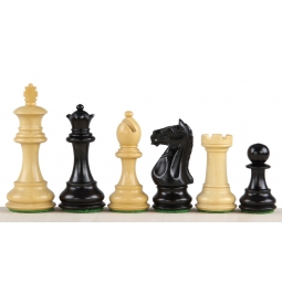 Figury szachowe Oxford 3,5 cala  Rzeźbione Drewniane