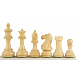 Figury szachowe Oxford 3,5 cala  Rzeźbione Drewniane