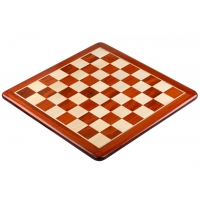 Deska szachowa z litego drewna (53x53cm) - redwood/bukszpan (pole 55 mm)