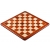 Deska szachowa z litego drewna (58x58cm) - redwood/bukszpan (pole 58 mm)