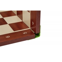 Deska szachowa składana nr 5 (z opisem) mahoń/jawor (intarsja)