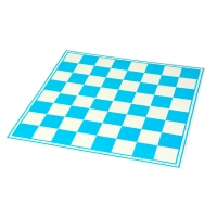 Szachownica tekturowa Turniejowa, niebiesko/biała, zmywalna powierzchnia
